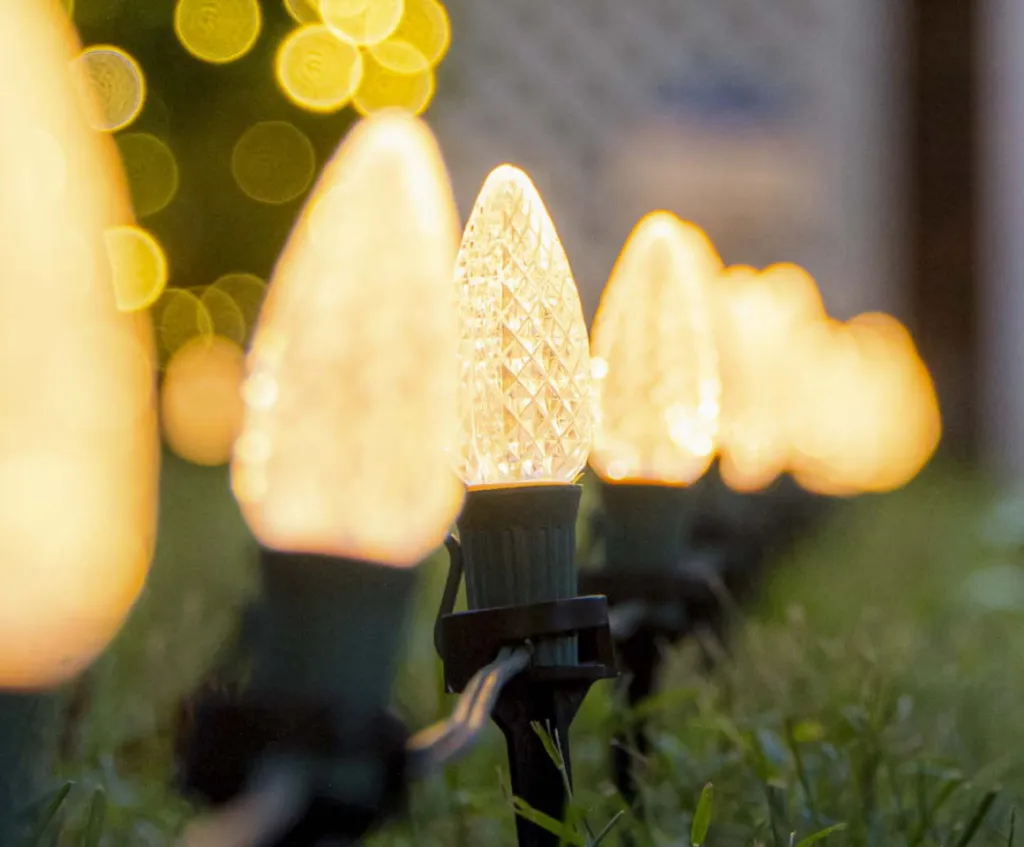 Commercial-grade LED holiday lights