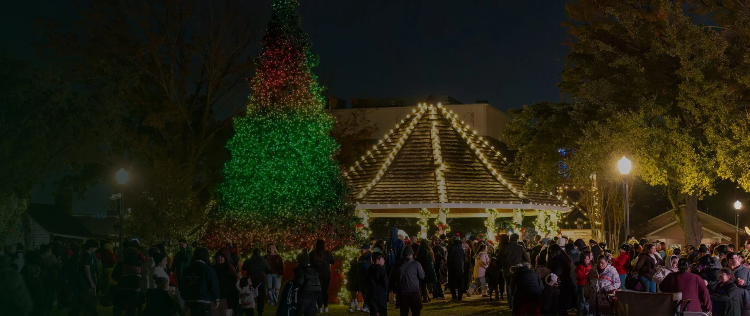 Professional event lighting installation