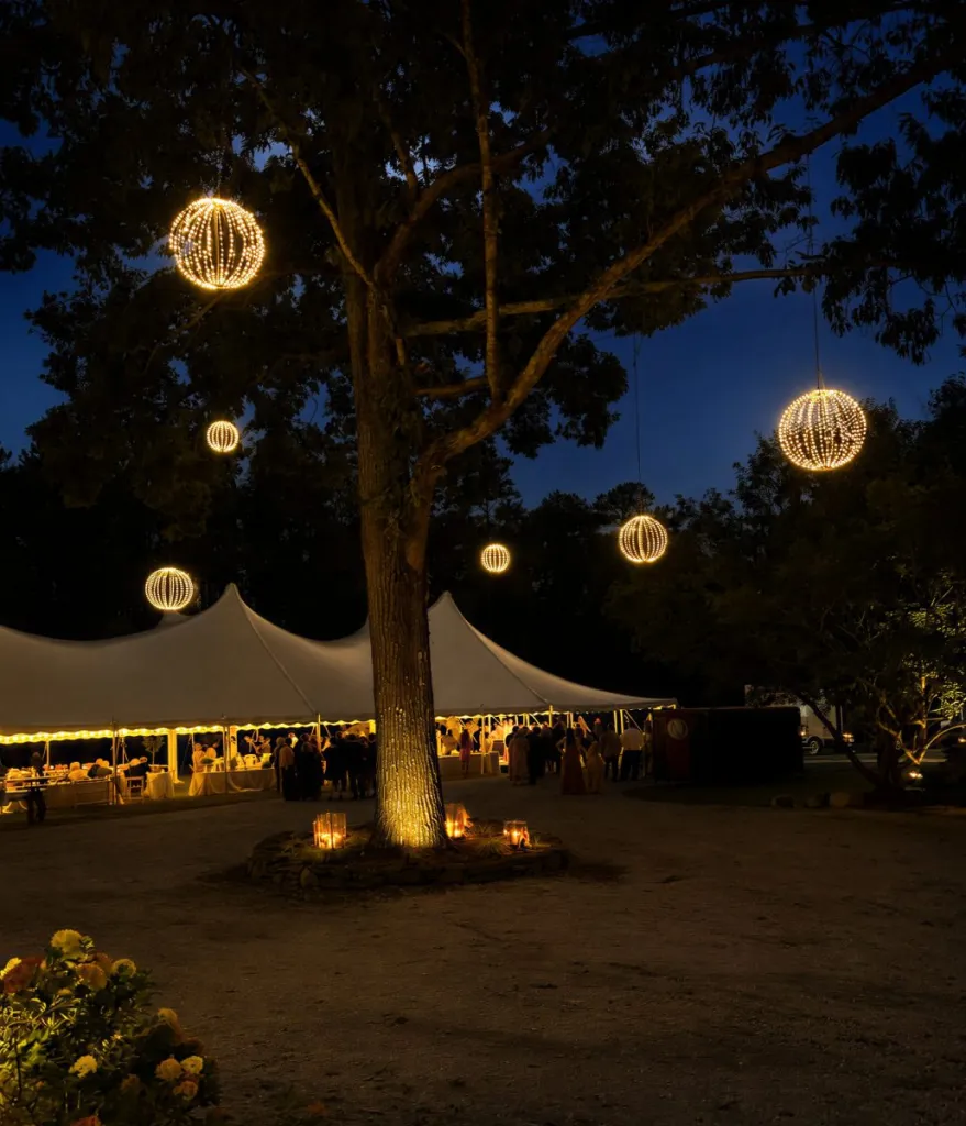 Professional event lighting ambiance